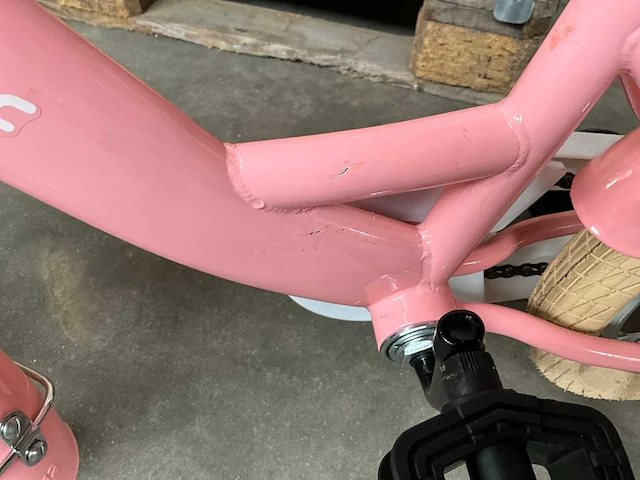 Sjoef dolly kinderfiets roze met zijwieltjes - afbeelding 2 van  13