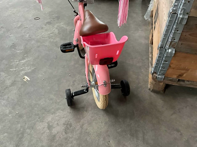 Sjoef dolly kinderfiets roze met zijwieltjes - afbeelding 5 van  13