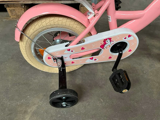 Sjoef dolly kinderfiets roze met zijwieltjes - afbeelding 6 van  13
