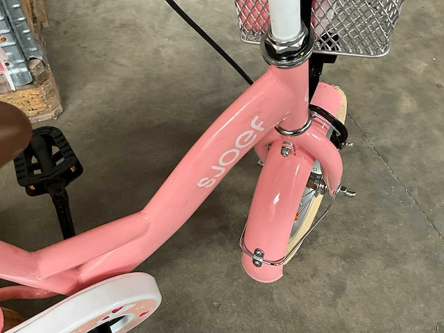 Sjoef dolly kinderfiets roze met zijwieltjes - afbeelding 8 van  13