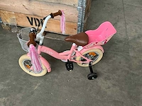 Sjoef dolly kinderfiets roze met zijwieltjes - afbeelding 13 van  13