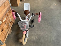 Sjoef dolly kinderfiets wit/roze 12 inch - afbeelding 3 van  12