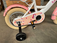 Sjoef dolly kinderfiets wit/roze 12 inch - afbeelding 6 van  12