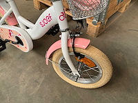 Sjoef dolly kinderfiets wit/roze 12 inch - afbeelding 9 van  12