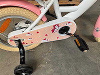Sjoef dolly kinderfiets wit/roze 14 inch - afbeelding 2 van  14