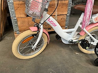 Sjoef dolly kinderfiets wit/roze 14 inch - afbeelding 7 van  14
