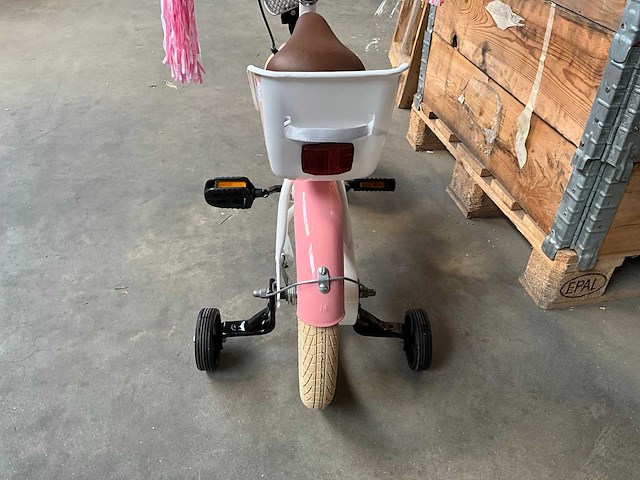 Sjoef dolly kinderfiets wit/roze 14 inch - afbeelding 12 van  14