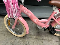Sjoef dolly meisjes fiets roze 16” met zijwieltjes - afbeelding 4 van  4