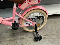 Sjoef dolly meisjes fiets roze 16” met zijwieltjes - afbeelding 7 van  8