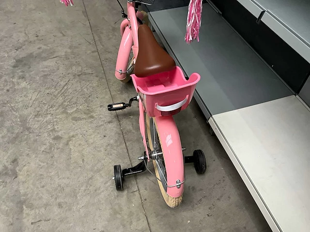 Sjoef dolly meisjes fiets roze 16” met zijwieltjes - afbeelding 2 van  11