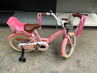Sjoef dolly meisjes fiets roze 16” met zijwieltjes