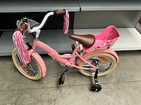 Sjoef dolly meisjes fiets roze 16” met zijwieltjes - afbeelding 9 van  11