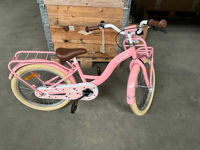 Sjoef kinderfiets 20 inch roze - afbeelding 1 van  11
