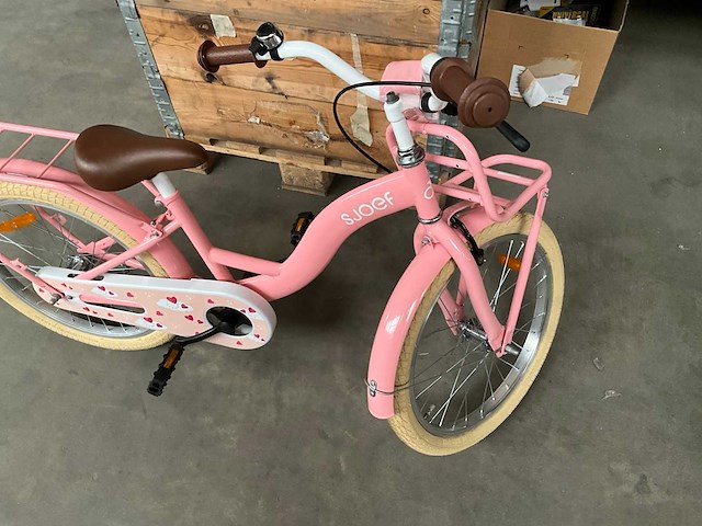 Sjoef kinderfiets 20 inch roze - afbeelding 4 van  11