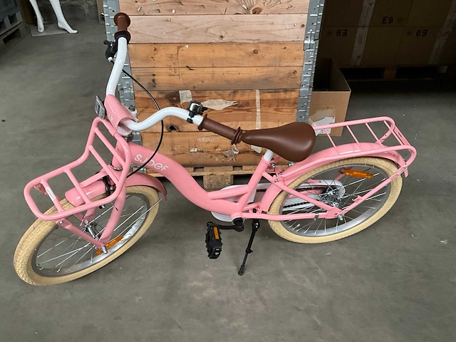 Sjoef kinderfiets 20 inch roze - afbeelding 5 van  11