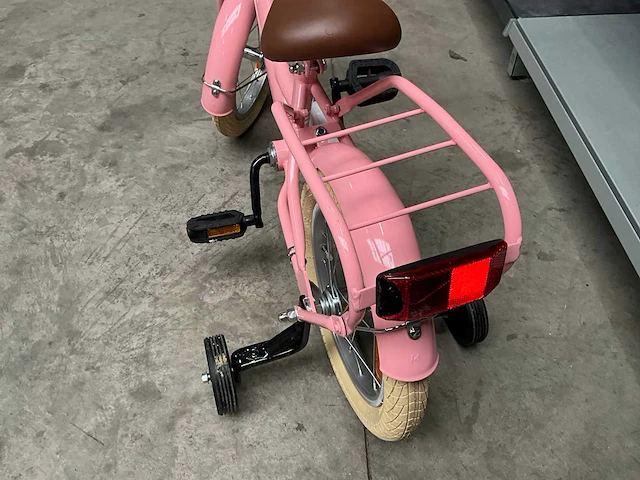 Sjoef meisjes fiets roze 14” met zijwieltjes - afbeelding 2 van  10