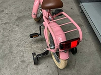 Sjoef meisjes fiets roze 14” met zijwieltjes - afbeelding 2 van  10