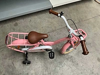 Sjoef meisjes fiets roze 14” met zijwieltjes - afbeelding 5 van  10