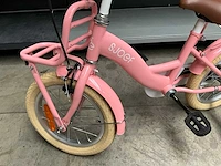 Sjoef meisjes fiets roze 14” met zijwieltjes - afbeelding 8 van  10
