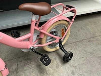 Sjoef meisjes fiets roze 14” met zijwieltjes - afbeelding 9 van  10