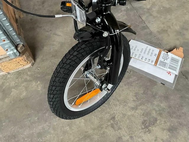 Sjoef race kinderfiets 14” zwart met zijwieltjes - afbeelding 5 van  13