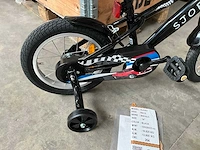 Sjoef race kinderfiets 14” zwart met zijwieltjes - afbeelding 6 van  13