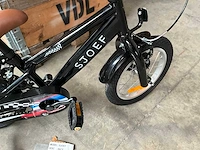Sjoef race kinderfiets 14” zwart met zijwieltjes - afbeelding 7 van  13
