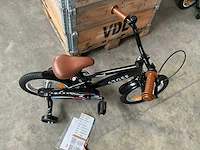 Sjoef race kinderfiets 14” zwart met zijwieltjes - afbeelding 8 van  13