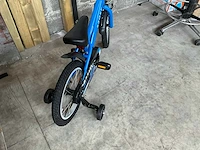 Sjoef race kinderfiets 16” blauw met zijwieltjes - afbeelding 5 van  9