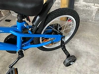 Sjoef race kinderfiets 16” blauw met zijwieltjes - afbeelding 9 van  9