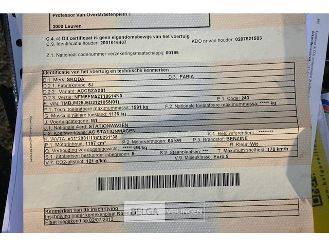 Skoda fabia personenwagen - afbeelding 4 van  23