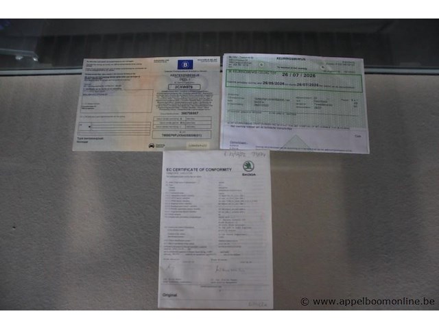 Skoda fabia, tmbep6pjxn4058006, 1e insch 26/07/2022, 67336km, 70kw, 999cm³, benzine, manueel, hatchback, euro 6d, mtm 1604kg, tarra 1147kg, keuring tot 26/07/2026, inschrijvingsbewijs deel i en gelijkvormigheidsattest - afbeelding 7 van  19
