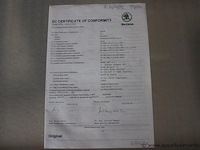 Skoda fabia, tmbep6pjxn4058006, 1e insch 26/07/2022, 67336km, 70kw, 999cm³, benzine, manueel, hatchback, euro 6d, mtm 1604kg, tarra 1147kg, keuring tot 26/07/2026, inschrijvingsbewijs deel i en gelijkvormigheidsattest - afbeelding 11 van  19