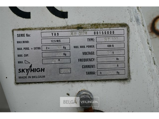 Sky high hoogwerker + aanhangwagen - afbeelding 10 van  22