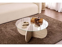 Skye decor, aeris - travertine, transparant, salontafels, travertijn - afbeelding 1 van  7