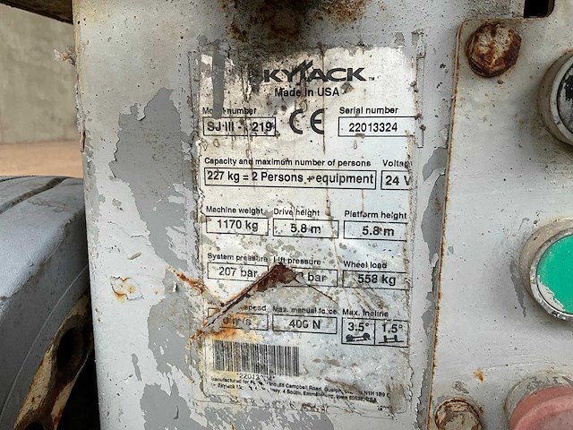 Skyjack - sj3219 - aerial work platforms - afbeelding 4 van  8