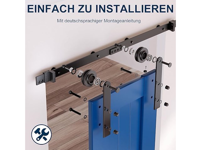 Skysen complete schuifdeurset, 168 cm - afbeelding 2 van  6