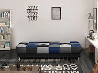 Slaapbank massimo | 90 x 190 cm | blauw - afbeelding 3 van  6