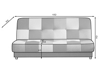 Slaapbank massimo | 90 x 190 cm | blauw - afbeelding 6 van  6