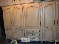 Slaapkamer en kleerkast frans louis xv stijl geschilderd - afbeelding 5 van  7