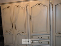 Slaapkamer en kleerkast frans louis xv stijl geschilderd - afbeelding 6 van  7