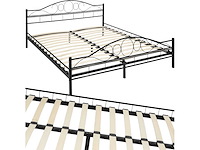 Slaapkamerbed met lattenbodem - romantisch ontwerp - 180x200cm - afbeelding 2 van  7