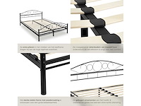 Slaapkamerbed met lattenbodem - romantisch ontwerp - 180x200cm - afbeelding 5 van  7