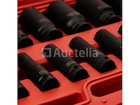 Slagdoppen 1/2" 10-32 mm (16 stuks) kraft&dele - afbeelding 2 van  3