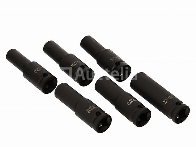 Slagdoppen 1/2" 10-32 mm (16 stuks) kraft&dele - afbeelding 1 van  3