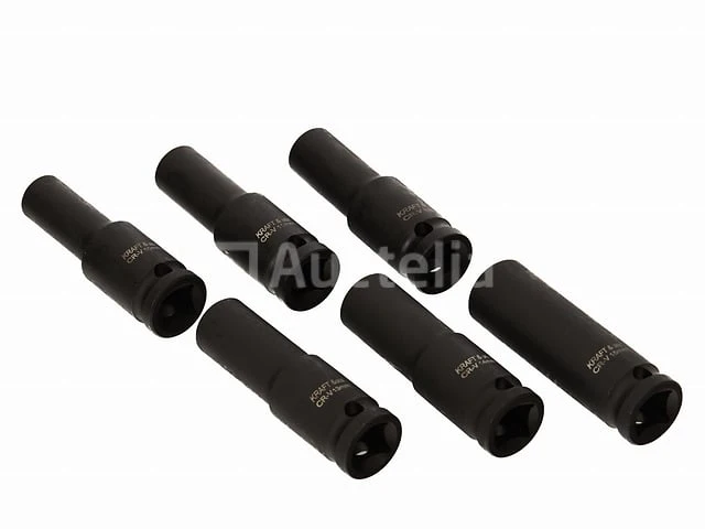 Slagdoppen 1/2" 10-32 mm (16 stuks) kraft&dele - afbeelding 1 van  3