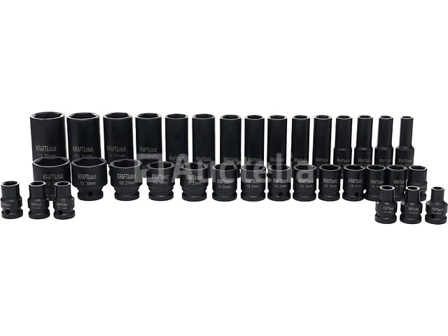 Slagdoppen 1/2" (35 stuks) kraft&dele - afbeelding 3 van  4