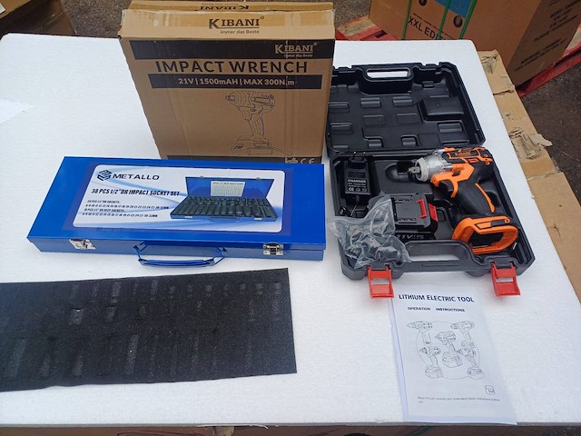 Slagmoer kibani met matallo set doppen nieuw - afbeelding 1 van  1