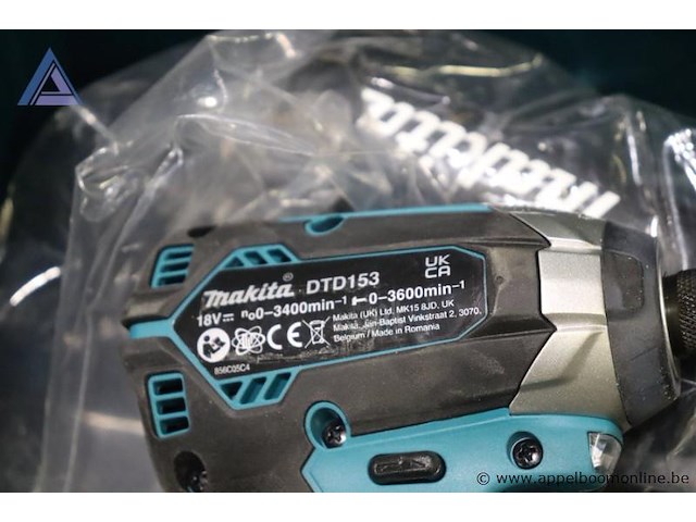 Slagschroevendraaier - makita - dtd153 toebehoren - koffer - afbeelding 3 van  3