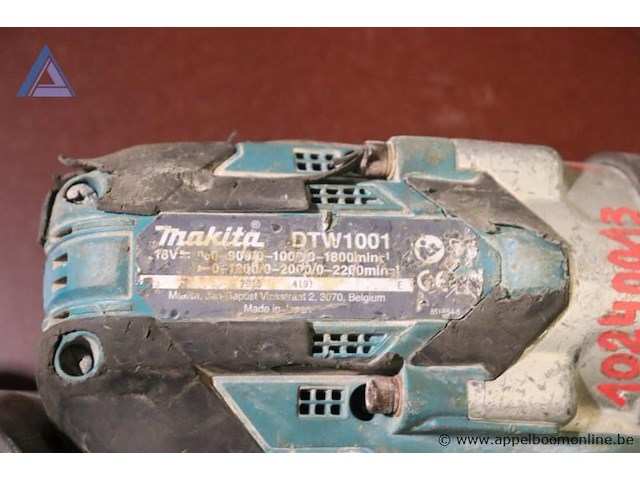 Slagschroevendraaier - makita - dtw1001 toebehoren - makita - acculader - afbeelding 2 van  2